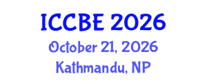 International Conference on Chemical and Biochemical Engineering (ICCBE) October 21, 2026 - Kathmandu, Nepal International Conference on Chemical and Biochemical Engineering (ICCBE) October 21, 2026 - Kathmandu, Nepal