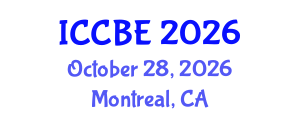 International Conference on Chemical and Biochemical Engineering (ICCBE) October 28, 2026 - Montreal, Canada International Conference on Chemical and Biochemical Engineering (ICCBE) October 28, 2026 - Montreal, Canada