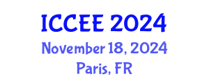 International Conference on Chemical and Environmental Engineering (ICCEE) November 18, 2024 - Paris, France