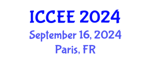 International Conference on Chemical and Environmental Engineering (ICCEE) September 16, 2024 - Paris, France