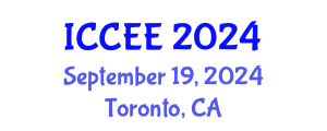 International Conference on Chemical and Environmental Engineering (ICCEE) September 19, 2024 - Toronto, Canada
