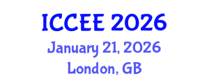 International Conference on Chemical and Environmental Engineering (ICCEE) January 21, 2026 - London, United Kingdom
