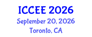 International Conference on Chemical and Environmental Engineering (ICCEE) September 20, 2026 - Toronto, Canada