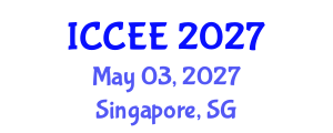 International Conference on Chemical and Environmental Engineering (ICCEE) May 03, 2027 - Singapore, Singapore International Conference on Chemical and Environmental Engineering (ICCEE) May 03, 2027 - Singapore, Singapore