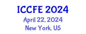 International Conference on Chemical and Food Engineering (ICCFE) April 22, 2024 - New York, United States
