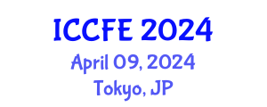International Conference on Chemical and Food Engineering (ICCFE) April 09, 2024 - Tokyo, Japan