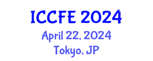 International Conference on Chemical and Food Engineering (ICCFE) April 22, 2024 - Tokyo, Japan