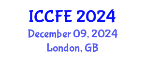 International Conference on Chemical and Food Engineering (ICCFE) December 09, 2024 - London, United Kingdom