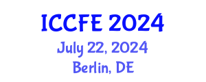 International Conference on Chemical and Food Engineering (ICCFE) July 22, 2024 - Berlin, Germany
