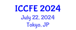International Conference on Chemical and Food Engineering (ICCFE) July 22, 2024 - Tokyo, Japan