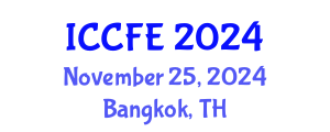 International Conference on Chemical and Food Engineering (ICCFE) November 25, 2024 - Bangkok, Thailand