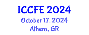 International Conference on Chemical and Food Engineering (ICCFE) October 17, 2024 - Athens, Greece
