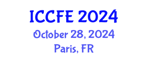International Conference on Chemical and Food Engineering (ICCFE) October 28, 2024 - Paris, France
