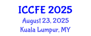 International Conference on Chemical and Food Engineering (ICCFE) August 23, 2025 - Kuala Lumpur, Malaysia