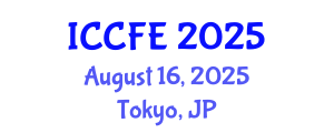 International Conference on Chemical and Food Engineering (ICCFE) August 16, 2025 - Tokyo, Japan