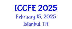 International Conference on Chemical and Food Engineering (ICCFE) February 15, 2025 - Istanbul, Turkey