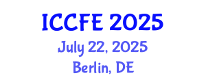 International Conference on Chemical and Food Engineering (ICCFE) July 22, 2025 - Berlin, Germany