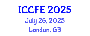 International Conference on Chemical and Food Engineering (ICCFE) July 26, 2025 - London, United Kingdom