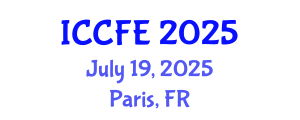 International Conference on Chemical and Food Engineering (ICCFE) July 19, 2025 - Paris, France