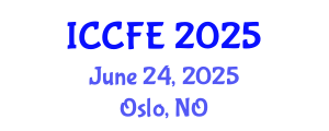 International Conference on Chemical and Food Engineering (ICCFE) June 24, 2025 - Oslo, Norway