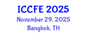 International Conference on Chemical and Food Engineering (ICCFE) November 29, 2025 - Bangkok, Thailand