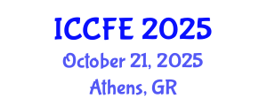 International Conference on Chemical and Food Engineering (ICCFE) October 21, 2025 - Athens, Greece