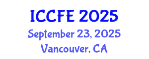 International Conference on Chemical and Food Engineering (ICCFE) September 23, 2025 - Vancouver, Canada