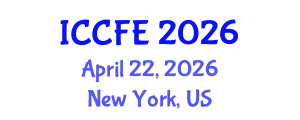 International Conference on Chemical and Food Engineering (ICCFE) April 22, 2026 - New York, United States