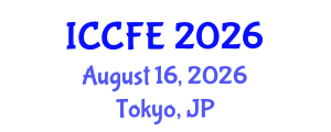 International Conference on Chemical and Food Engineering (ICCFE) August 16, 2026 - Tokyo, Japan