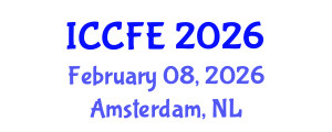 International Conference on Chemical and Food Engineering (ICCFE) February 08, 2026 - Amsterdam, Netherlands