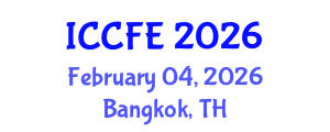 International Conference on Chemical and Food Engineering (ICCFE) February 04, 2026 - Bangkok, Thailand