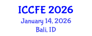 International Conference on Chemical and Food Engineering (ICCFE) January 14, 2026 - Bali, Indonesia