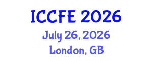 International Conference on Chemical and Food Engineering (ICCFE) July 26, 2026 - London, United Kingdom