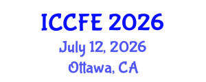 International Conference on Chemical and Food Engineering (ICCFE) July 12, 2026 - Ottawa, Canada