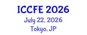 International Conference on Chemical and Food Engineering (ICCFE) July 22, 2026 - Tokyo, Japan