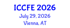 International Conference on Chemical and Food Engineering (ICCFE) July 29, 2026 - Vienna, Austria