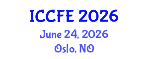 International Conference on Chemical and Food Engineering (ICCFE) June 24, 2026 - Oslo, Norway