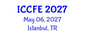 International Conference on Chemical and Food Engineering (ICCFE) May 06, 2027 - Istanbul, Turkey International Conference on Chemical and Food Engineering (ICCFE) May 06, 2027 - Istanbul, Turkey