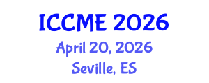 International Conference on Chemical and Materials Engineering (ICCME) April 20, 2026 - Seville, Spain International Conference on Chemical and Materials Engineering (ICCME) April 20, 2026 - Seville, Spain