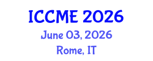 International Conference on Chemical and Materials Engineering (ICCME) June 03, 2026 - Rome, Italy