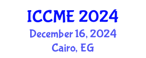 International Conference on Chemical and Molecular Engineering (ICCME) December 16, 2024 - Cairo, Egypt