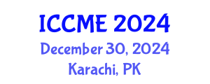 International Conference on Chemical and Molecular Engineering (ICCME) December 30, 2024 - Karachi, Pakistan