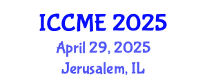 International Conference on Chemical and Molecular Engineering (ICCME) April 29, 2025 - Jerusalem, Israel