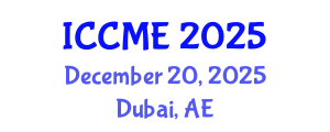 International Conference on Chemical and Molecular Engineering (ICCME) December 20, 2025 - Dubai, United Arab Emirates