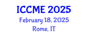International Conference on Chemical and Molecular Engineering (ICCME) February 18, 2025 - Rome, Italy