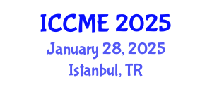 International Conference on Chemical and Molecular Engineering (ICCME) January 28, 2025 - Istanbul, Turkey