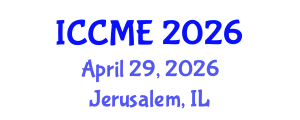 International Conference on Chemical and Molecular Engineering (ICCME) April 29, 2026 - Jerusalem, Israel