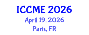 International Conference on Chemical and Molecular Engineering (ICCME) April 19, 2026 - Paris, France