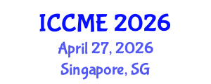 International Conference on Chemical and Molecular Engineering (ICCME) April 27, 2026 - Singapore, Singapore International Conference on Chemical and Molecular Engineering (ICCME) April 27, 2026 - Singapore, Singapore