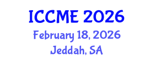 International Conference on Chemical and Molecular Engineering (ICCME) February 18, 2026 - Jeddah, Saudi Arabia
